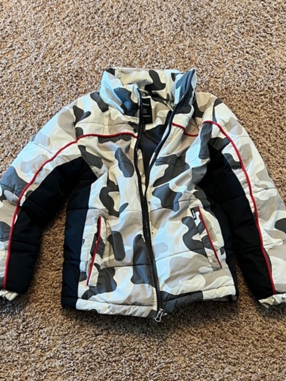 Kids Camouflage Puffer Jacket